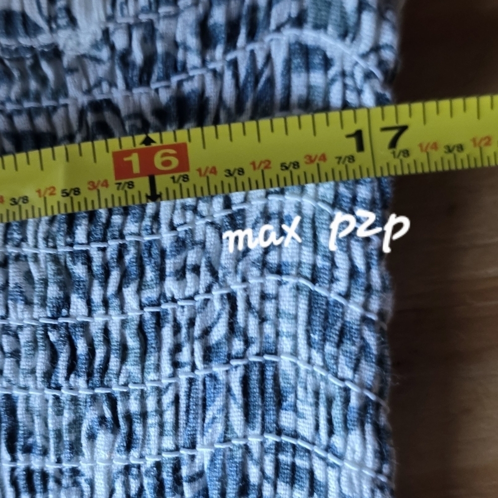 Dip Collection Maxi Dress Medium Blue White Patterned #DR5 - Picture 5 of 10